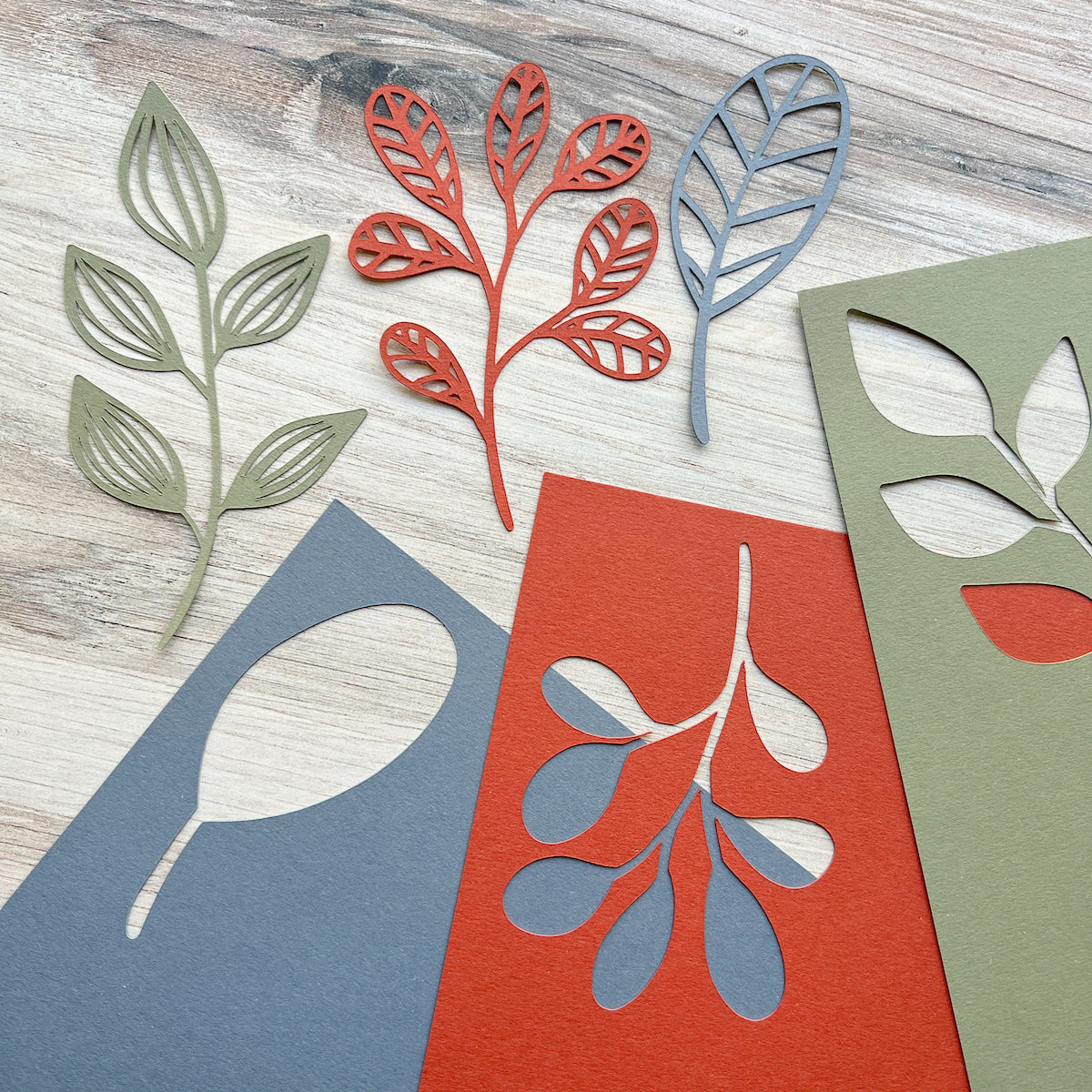 Terra Rossa Red Materica Cardstock Die Cuts