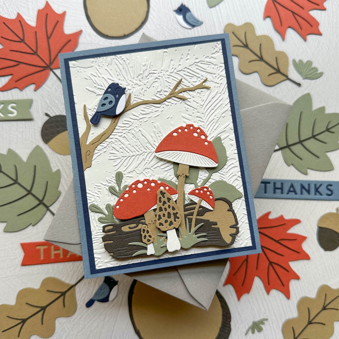 Materica Cardstock Fall Theme Greeting Card