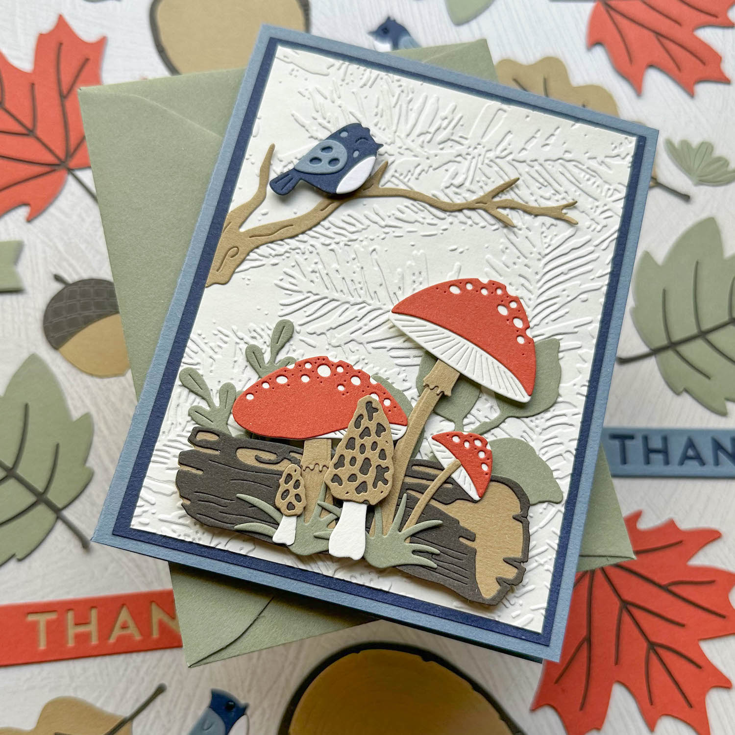 Materica Cardstock Mushroom Card