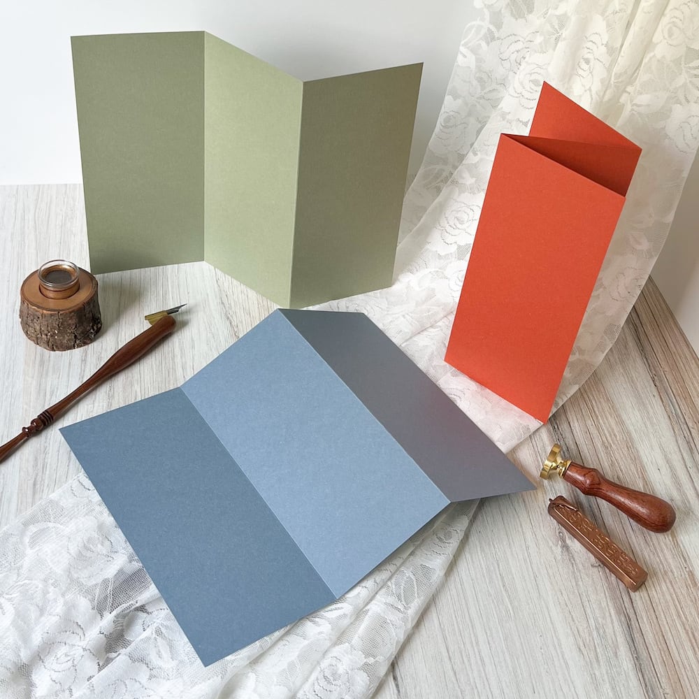 Verdigris Tri Fold Card-Cardstock Warehouse