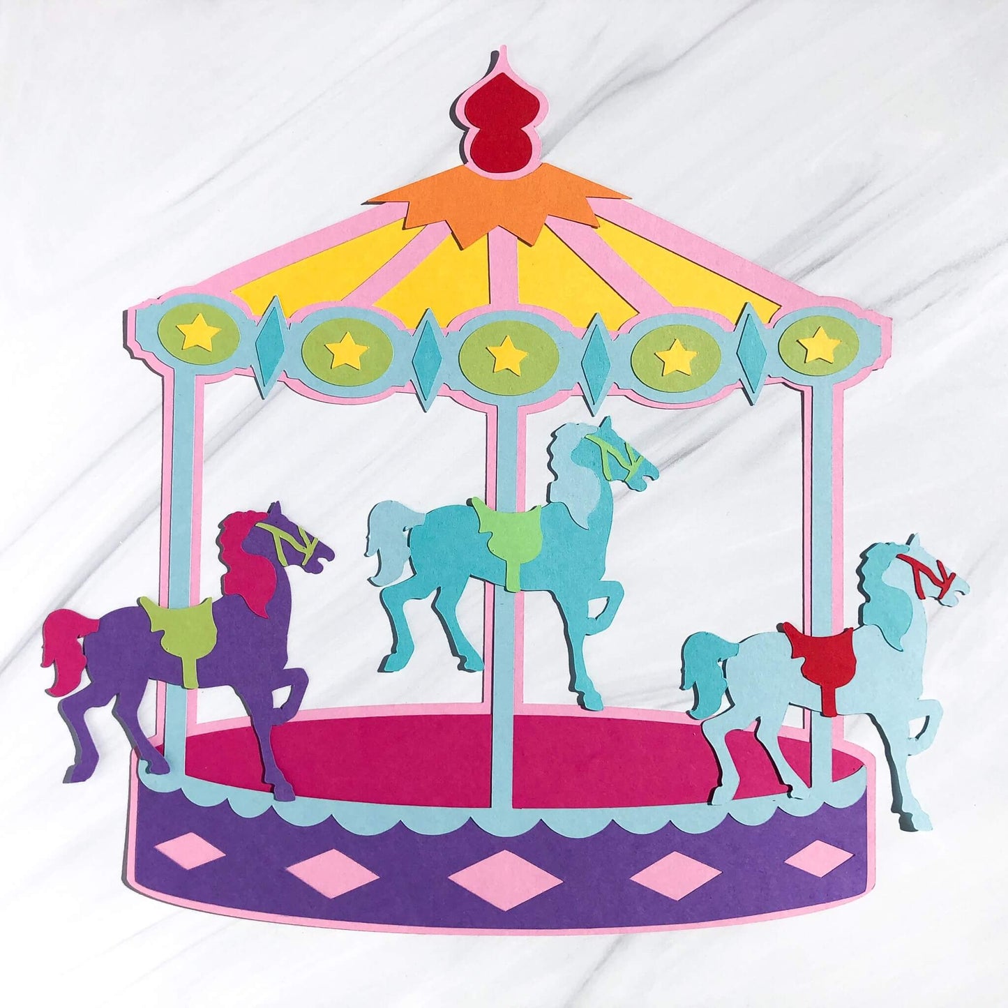 Merry-Go-Round Cardstock Collection Merry-Go-Round Die-cut