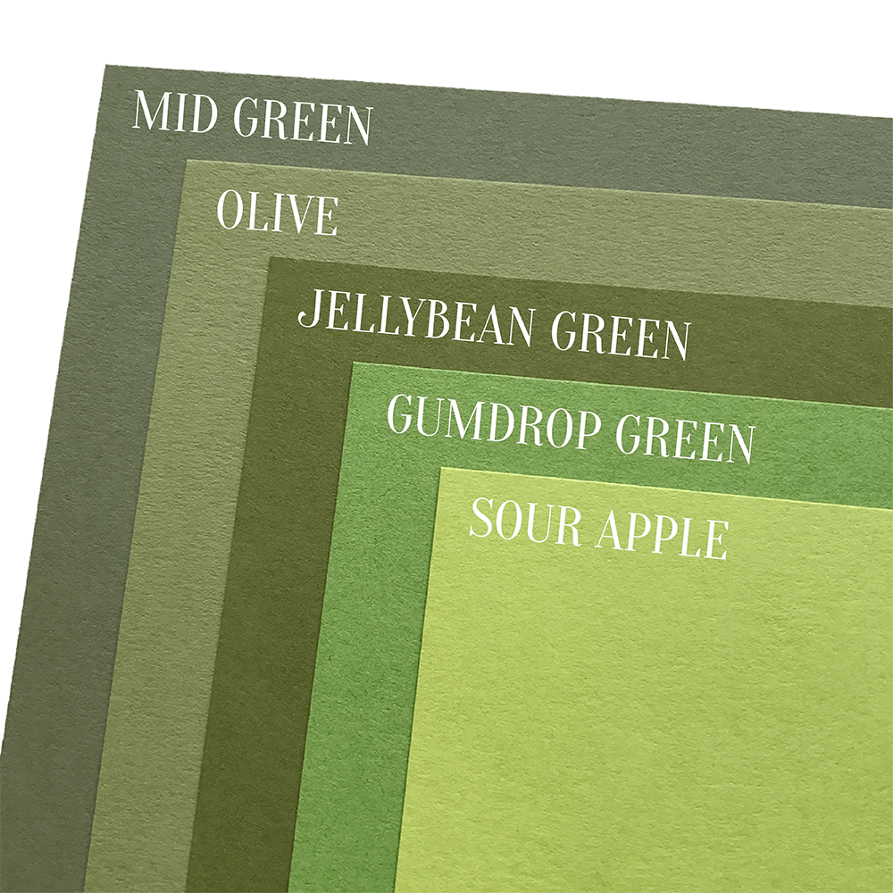 Gumdrop Green Pop-Tone | Solid-Core Cardstock Paper | Flat Shipping