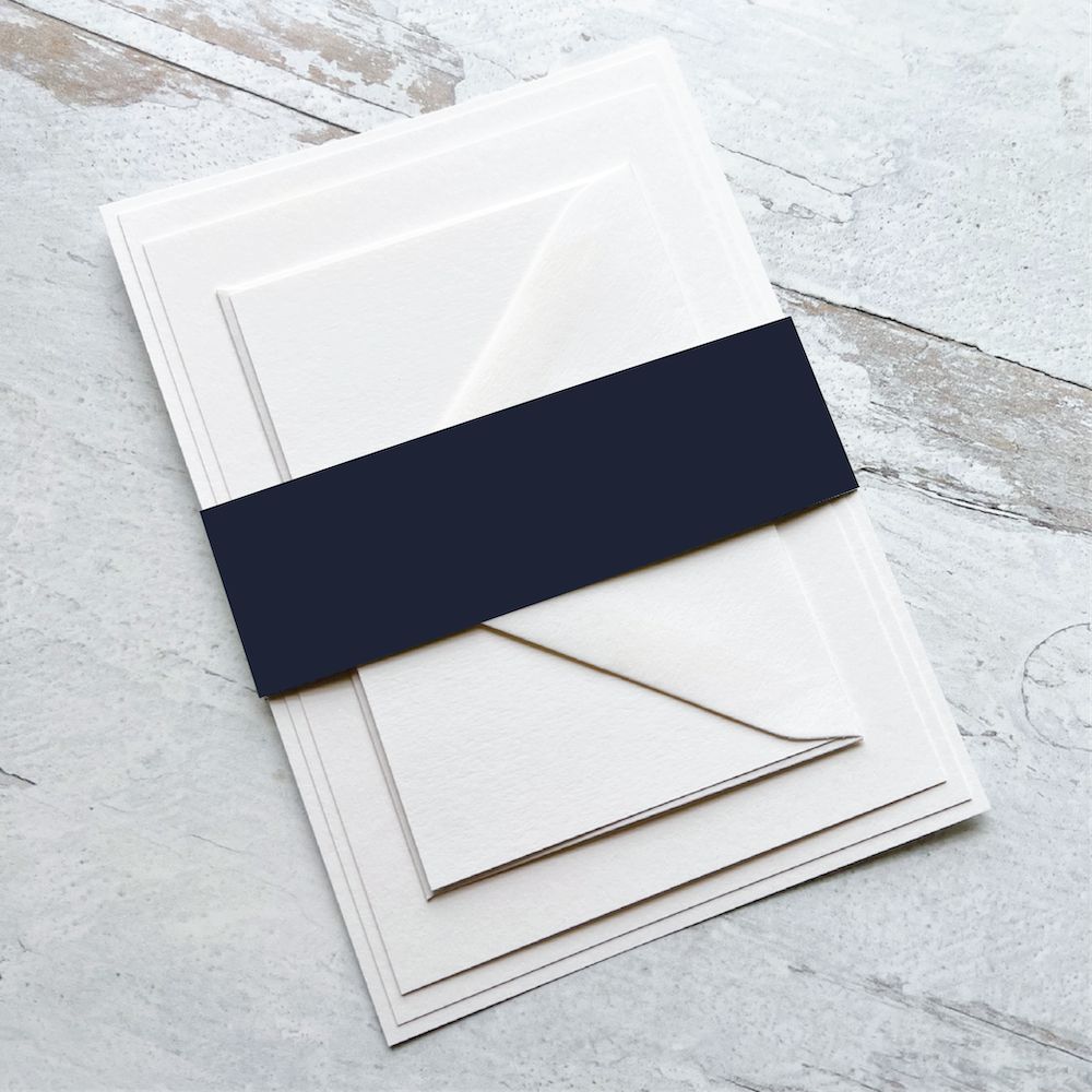 Navy Blue Belly Bands-Cardstock Warehouse