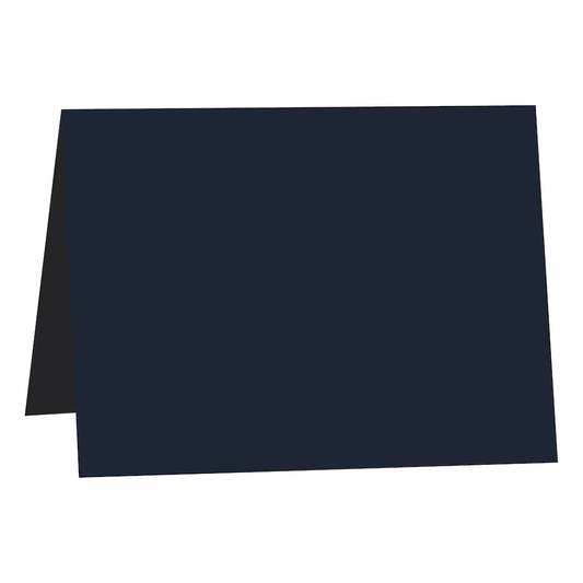 Navy Blue Folded Place Cards-Cardstock Warehouse