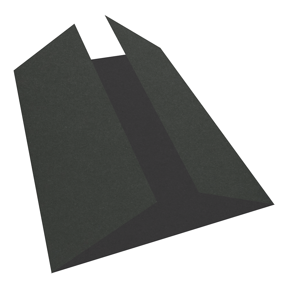 Woodstock Nero Black Gate Fold Card