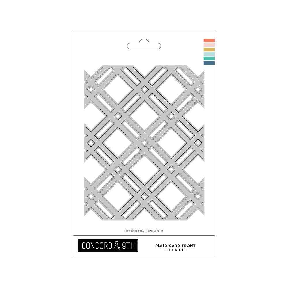 Concord & 9th Dies - Plaid Card Front Thick Die-Cardstock Warehouse