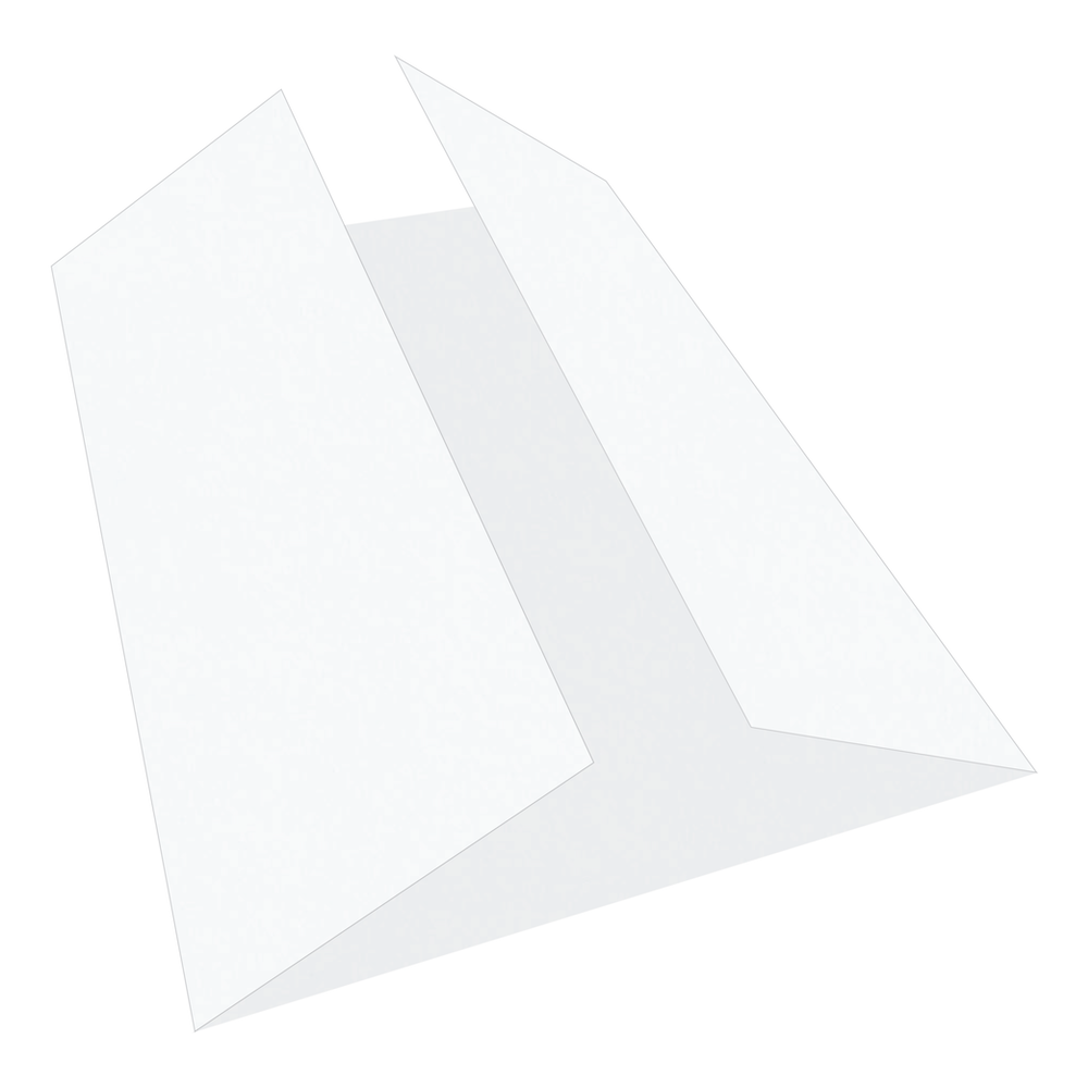 Pristine White Gate Fold Cards-Cardstock Warehouse