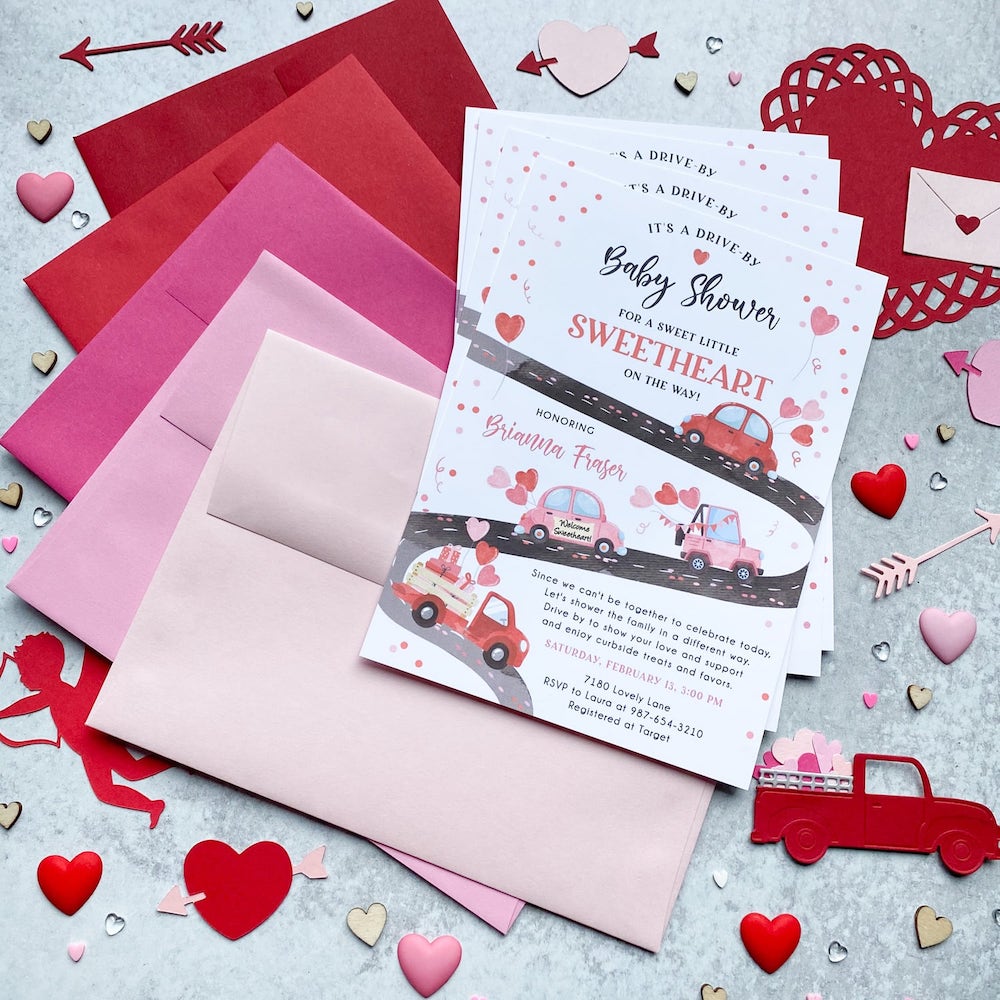  Red Hot | Pop-Tone Square Flap Envelopes 