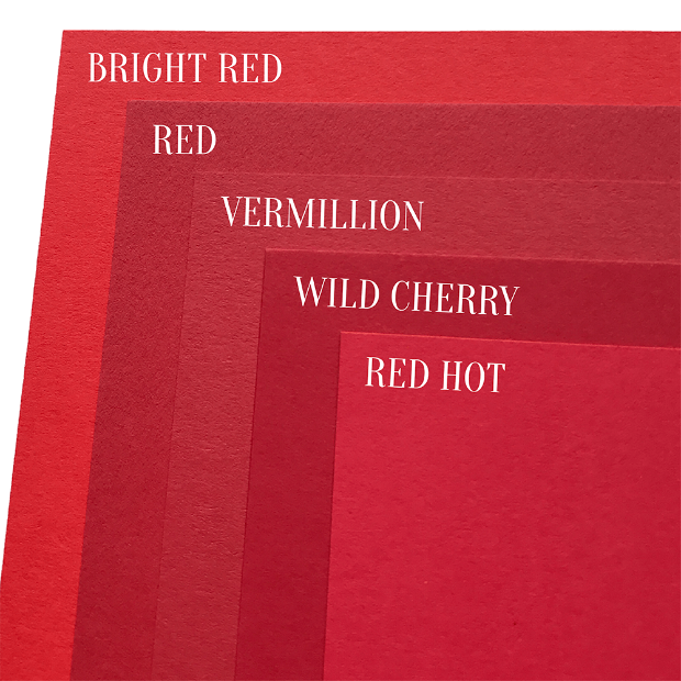 Red Cardstock Comparison