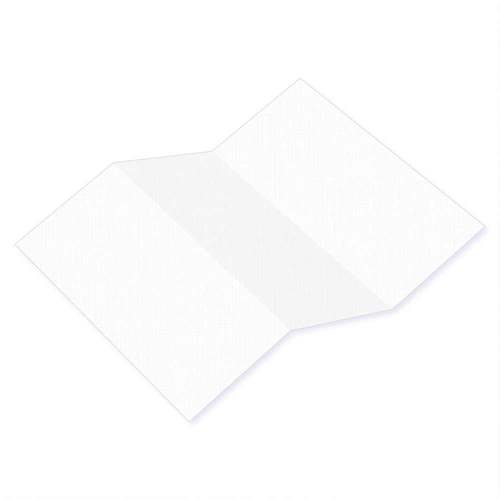 Regal White Linen Tri Fold Card-Cardstock Warehouse