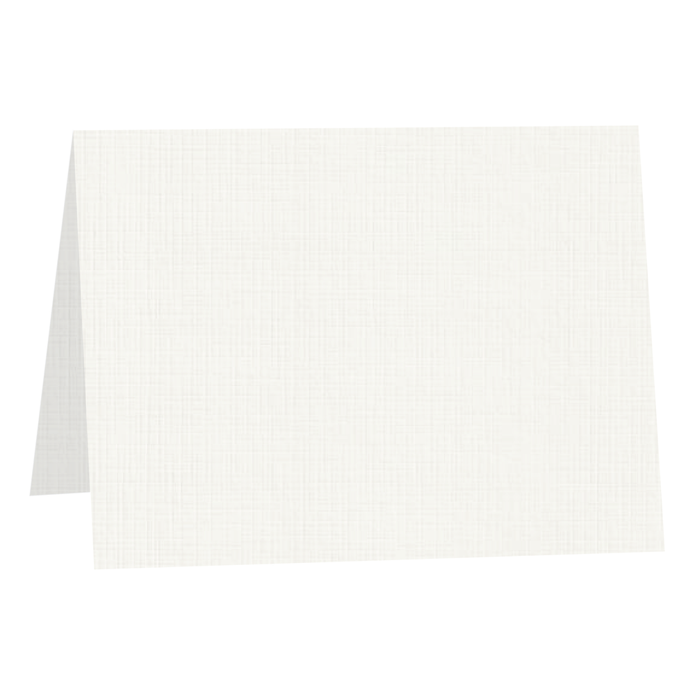 Rich Cream Linen Half-Fold Cards