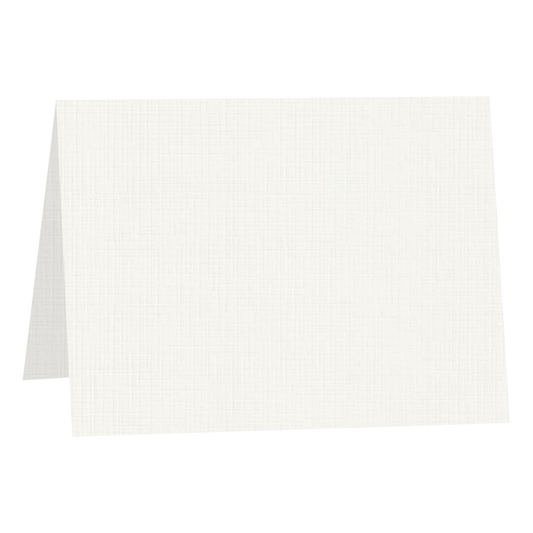 Rich Cream Linen Half-Fold Cards