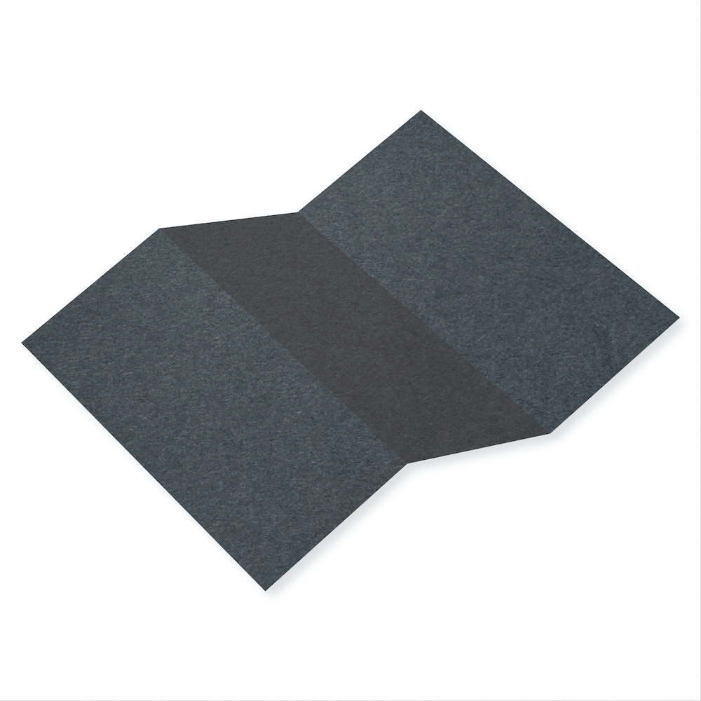 Colorplan Slate Tri Fold Card 