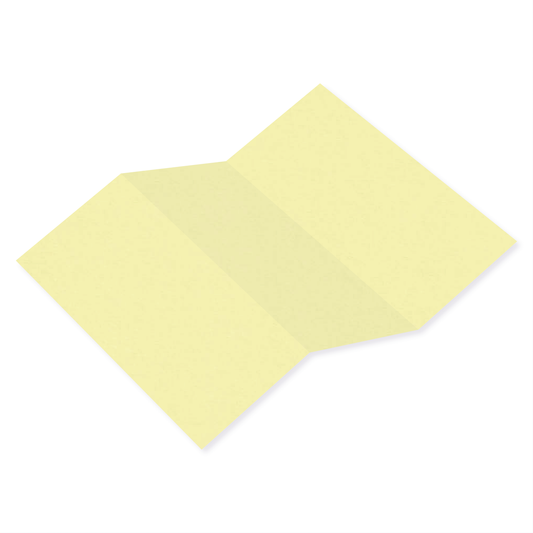 Sorbet Yellow Tri Fold Card-Cardstock Warehouse