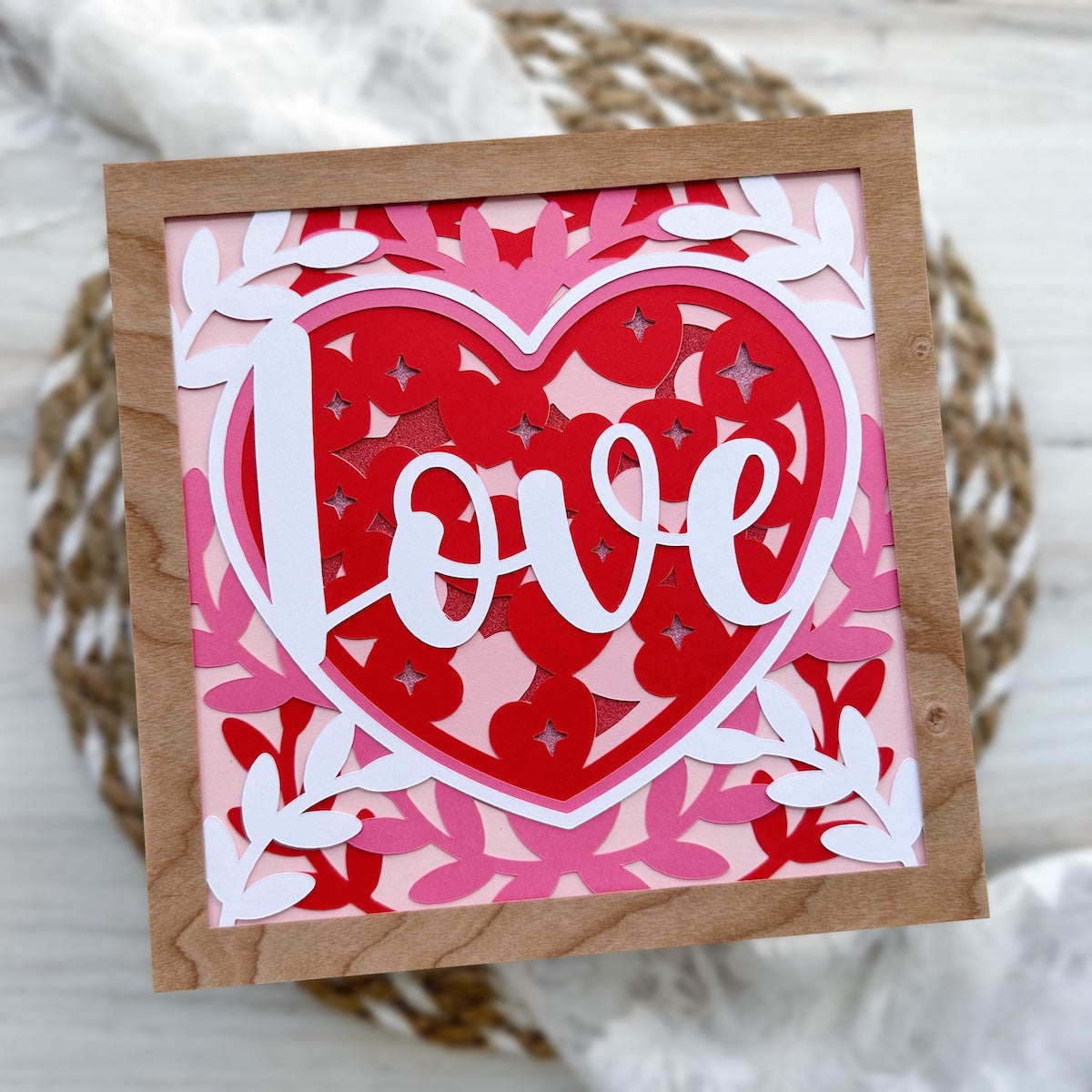 3d Valentine's Day Shadow Box Frame