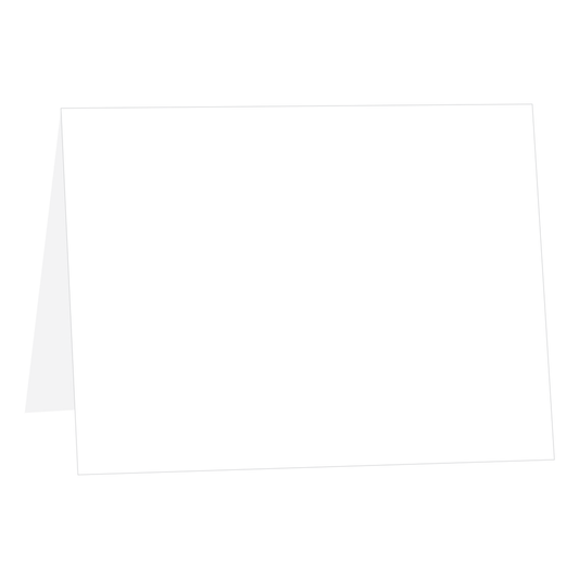 White Half-Fold Cards-Cardstock Warehouse