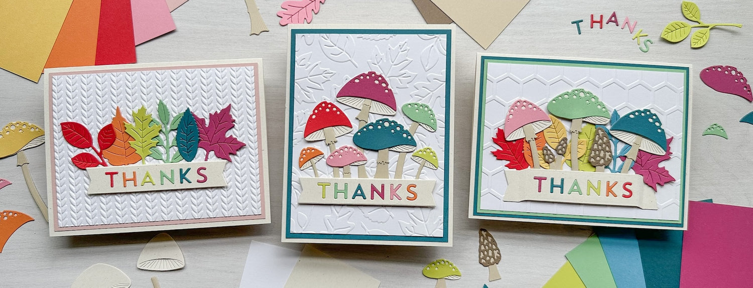 Autumn Cards made with Woodstock Cardstock Paper by Cardstock Warehouse